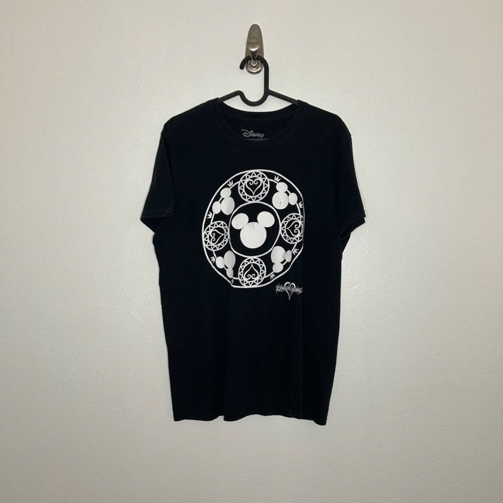 Kingdom Hearts Mickey Stained Glass Graphic T-Shirt Sz M